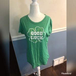 Vanity Good Luck Green T-Shirt